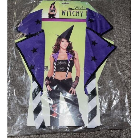 New Witch Witchy Suspenders Halloween Costume Adults One Size - Picture 1 of 2